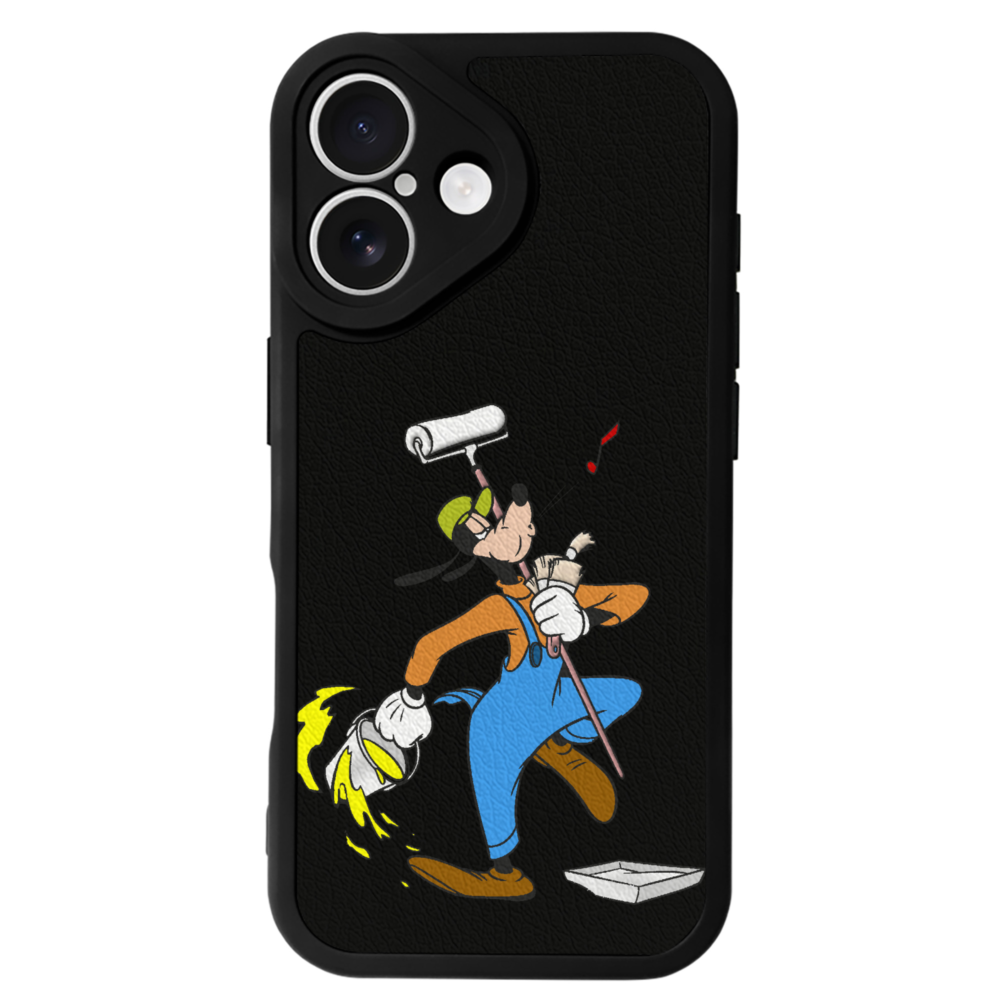（画像用） ミッキーマウス Mickey Mouse 【iPhone 16シリーズ対応】シリコンスマホケース（レザー調） 材質：シリコン